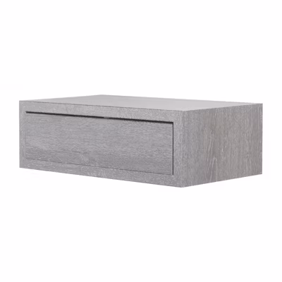 Étagère murale avec tiroir, table de chevet suspendue, étagère murale, chêne gris neuf, 45×14,3×23,7 cm – Legolo Maxi