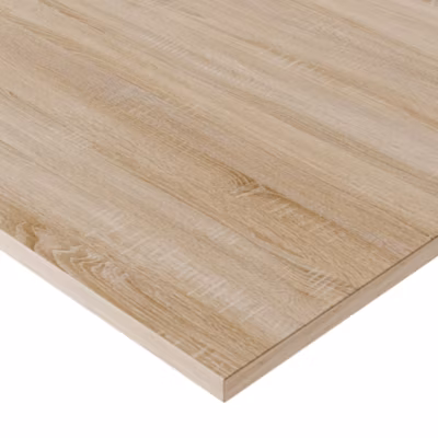 Plateau laminé chêne sonoma 120 x 60 cm pour bureau, table, table basse