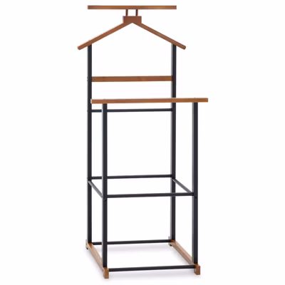 Valet de chambre KANNA, en bambou – Coloris noir et vintage
