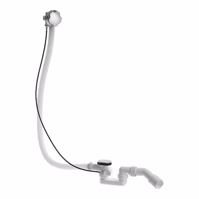 Ensemble de vidage siphon + trop-plein, Chrome, réglable – 8×40-88cmx18-50cm