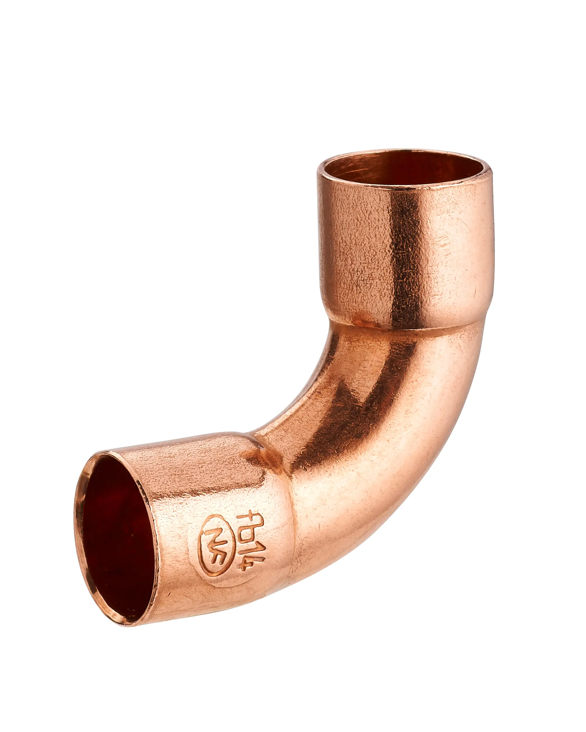 Courbe 90° grand rayon double femelle égal – Ø12 – A souder