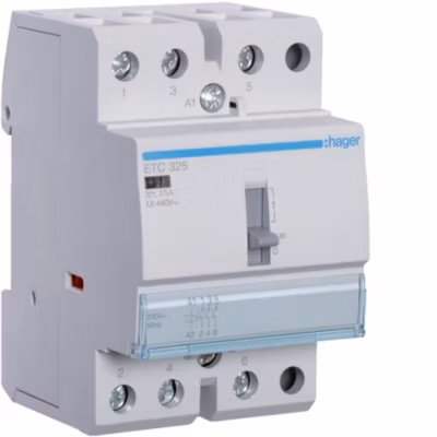 Hager   ETC325   Contacteur jour nuit 25A, 3F, 230V