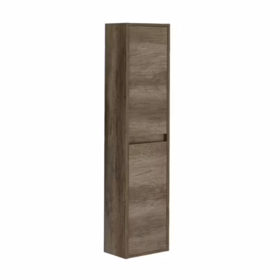 Colonne Salle de Bain Suspendue avec 2 portes coloris nordik – 140 x 30 x 26 cm