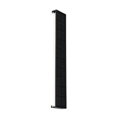 Applique murale d&rsquo;extérieur noire 60 cm avec LED à intensité réglable sur 4 niveaux avec solaire – Serena
