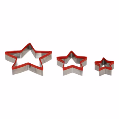 Emporte-pièces Noël 3 pièces – Rouge- 5five