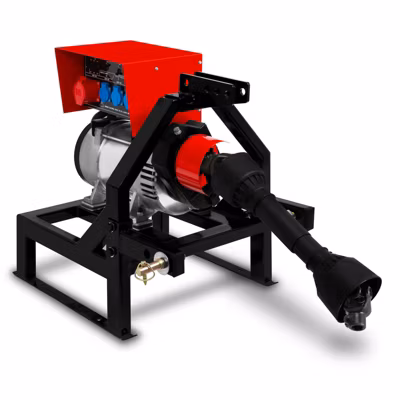 EBERTH Générateur à prise de force 18,75 kVA, groupe électrogène de secours AVR, 3x230V / 1x400V IP44, 1-3/8&Prime; 6 dents