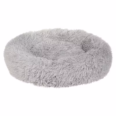 Lit pour animal KULU Fourrure synthétique Gris clair
