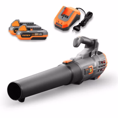 Souffleur à batterie – FUXTEC FX-E1LB20 – 20V 38m/s – Set 2 batterie 2Ah et chargeur 2,4A
