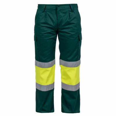Pantalon de travail haute visibilité Fluo Bicolor Taille 50 Multipoches VITO