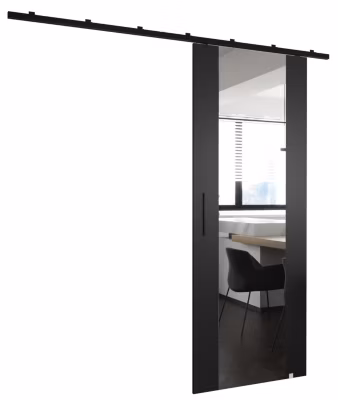 Portes coulissantes Zonda II 70×204 cm (Noir)