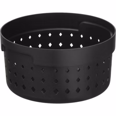 Petite corbeille de rangement ronde élégante – Noir