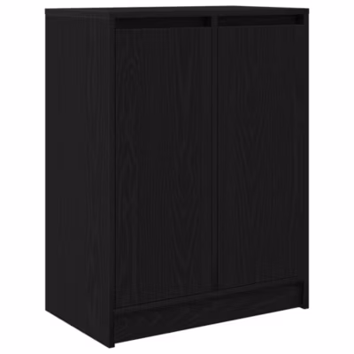 Buffet chêne noir 57x34x76 cm bois d&rsquo;ingénierie vidaXL