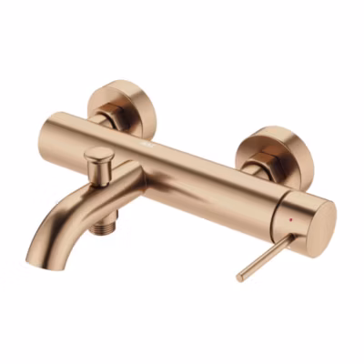Swiss Aqua Technologies Aurum mitigeur de baignoire mural 150 mm à levier sans set de douche, or rose brossé (SATBAUR222BRG)