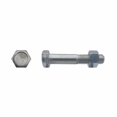 10 Boulons Charpente Métallique SB F/Partiel 22 x 120 mm – ISO 4014-4032 EN 15048 – 8.8 – Zingué blanc – D-Work