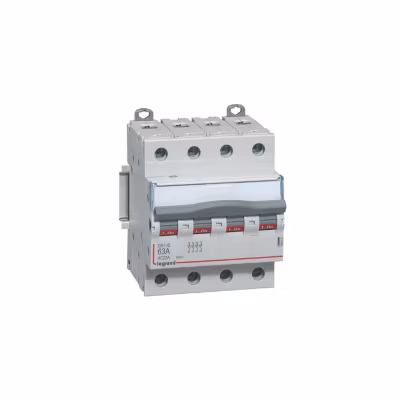 406481 Interrupteur Sectionneur Tétrapolaire 4p 400v – 63a – 4 Modules – Bornes à Vis Legrand Dx3-is