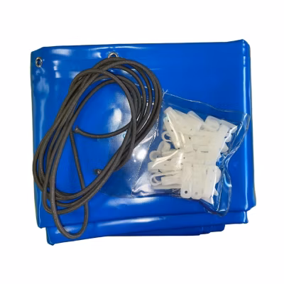 Bâche hivernage piscine hors sol PROCOPI BWT Odyssea Octo 530 – diamètre 525 cm – PVC 640 g/m² Bleu – Couverture hiver