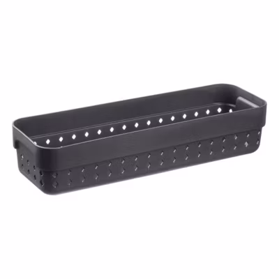 Corbeille de rangement bureau Salle de Bain M – Noir