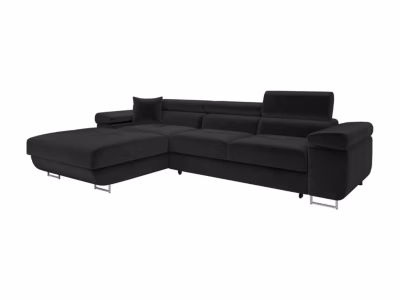 Canapé d&rsquo;angle Comfivo Vinetum II, Gris foncé, Fonction de couchage