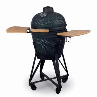 Barbecue charbon horizontal h.koenig ceramique noir 111 x 65 x 114 cm