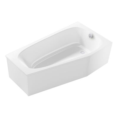 Baignoire bain douche 170 x 90 JACOB DELAFON Bastille vidage à droite blanc mat
