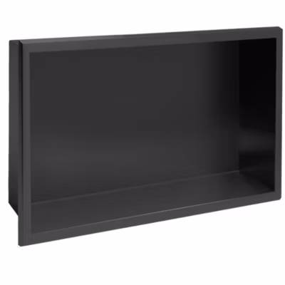 ÉTAGÈRE D&rsquo;ENCASTREMENT POUR SALLE DE BAINS REA 5 30X45X10 BLACK