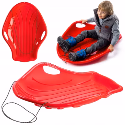 KADAX Luges en plastique pour enfants, glisse en descente, coque solide