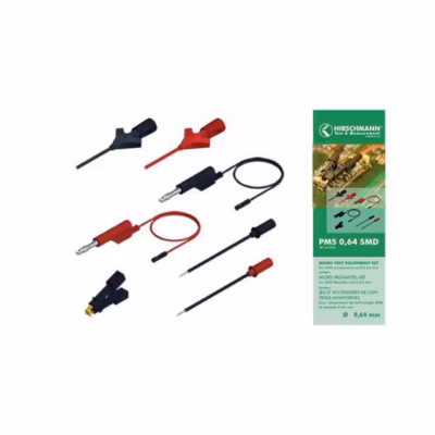 Hirschmann Test & Measurement PMS 0,64 – Set de cordons de mesure pour CMS, noir/rouge