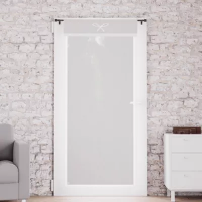 Brise bise grand format à motif nœud (70×200 cm – Gris clair)