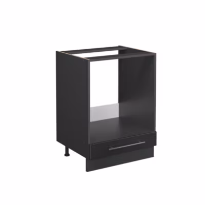 Vicco Meuble pour four Anthracite Haute brillance 60cm , PT Marbre