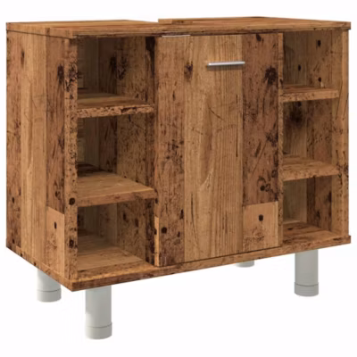 Armoire de salle de bain vieux bois 60x32x53,5 cm vidaXL