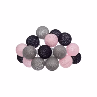 Guirlande Led pile 16 boules Pinky D3,5cm – Atmosphera