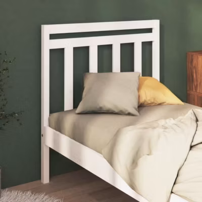 vidaXL Tête de lit Blanc 95x4x100 cm Bois massif de pin822243