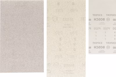 10 feuilles abrasives rectangle réticulée Expert M480 D 80x133mm G 120 – BOSCH – 2608900736