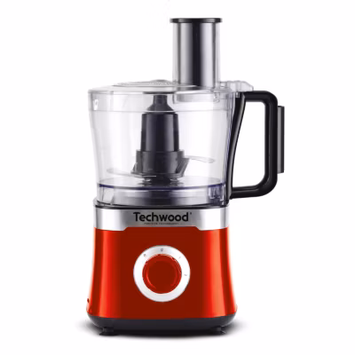 Robot Multifonctions 800W – Techwood TRO-6855 – 3 vitesses – Réservoir 1,5L – Coloris Rouge