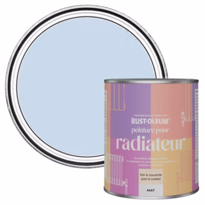 Peinture Bleue pour Radiateur, Finition Mate – RUST-OLEUM – Ciel Bleu 750ml