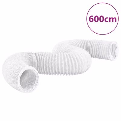 VIDAXL – Conduit d echappement PVC – 6 m – 20 cm diametre – resistant humidite
