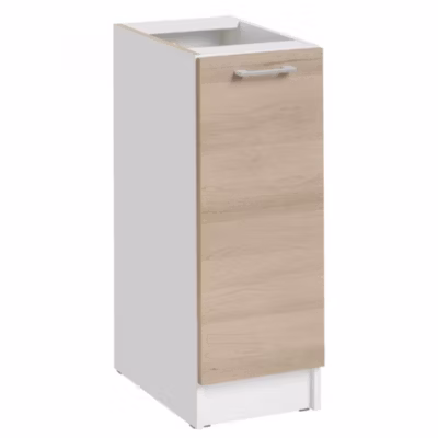 Cuisineandcie – Meuble bas de cuisine Eco Chene Naturel 1 porte L 30 cm