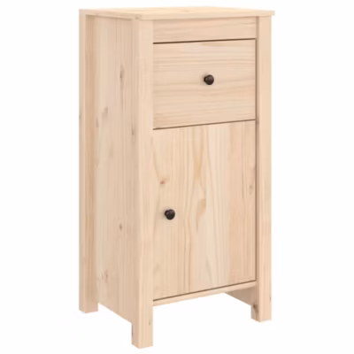 vidaXL Buffet Armoire Latérale Armoire de Rangement Organisateur de Maison Meuble de Salon Intérieur 40x35x80 cm Bois Massif 81375