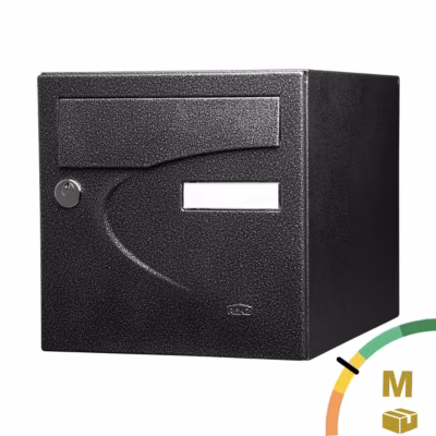 Boite aux lettres Préférence 1 porte noir décor RAL 9005 D