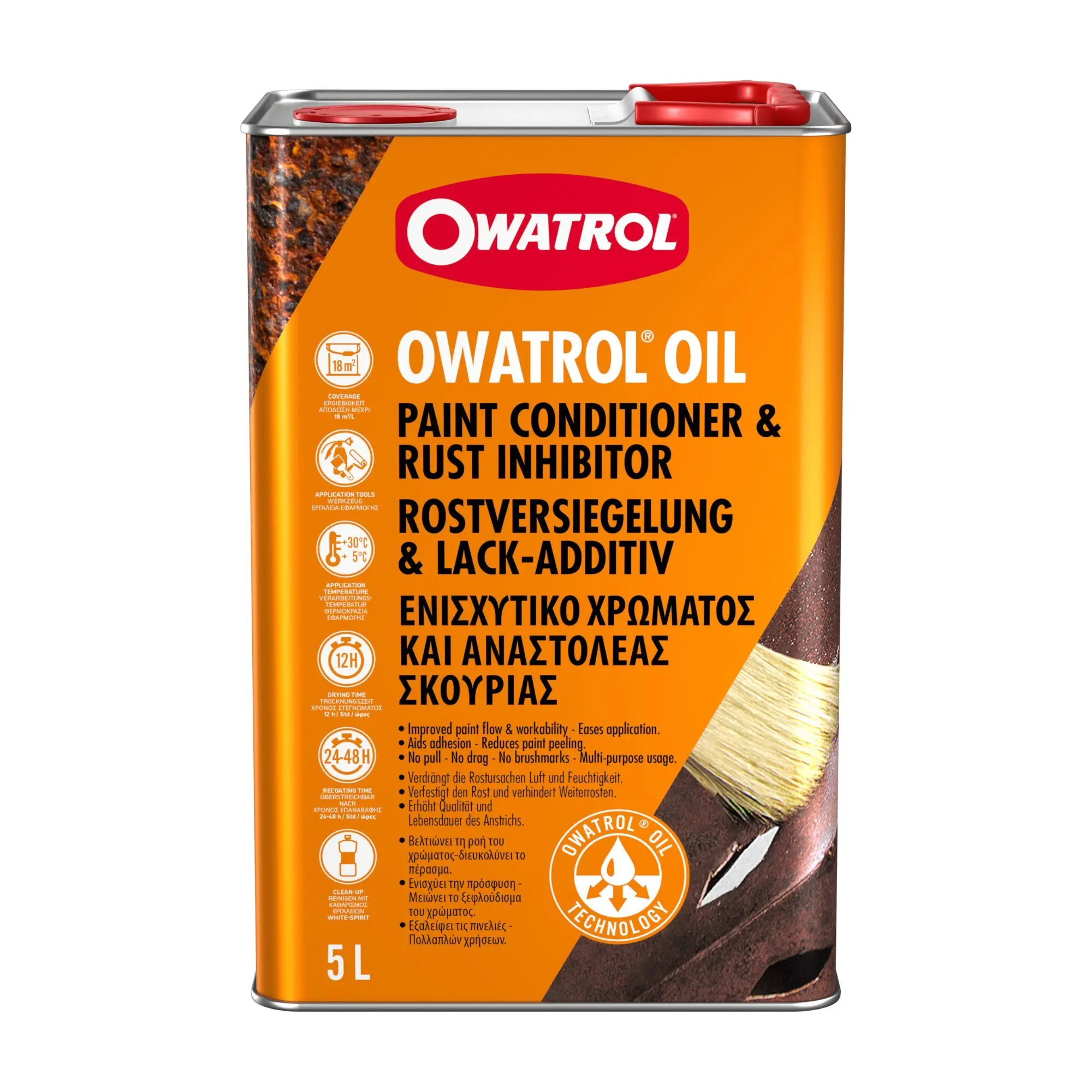 Antirouille Incolore RUSTOL OWATROL – Bidon de 5L