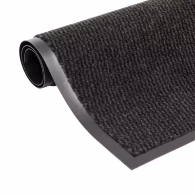 Paillasson rectangulaire 80 x 120 cm Noir vidaXL