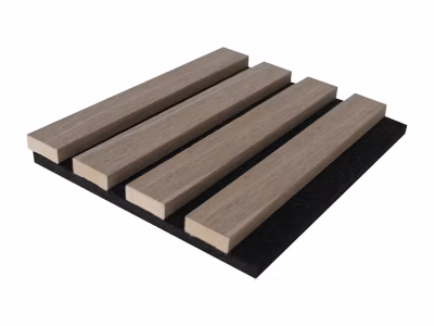 Panneau mural acoustique – Finition bois naturel foncé – Pack de 3,12 m² – Lot de 2 pièces – PENCIA