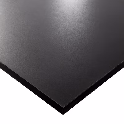 Plateau laminé noir 90 x 90 cm pour bureau, table, table basse