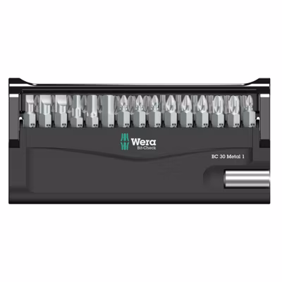 Jeu D’embouts Avec Support Bit-check 30 Metal 1, 30 Pièces – Wera – 05057434001