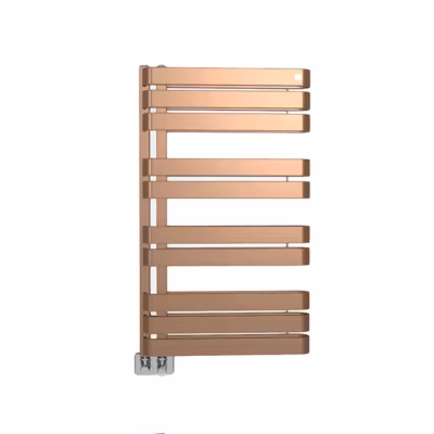 Sèche-serviette eau chaude cuivre lumineux de 655mm de haut et 500mm de large – 450 Watt – WAR655/500SGDBCO