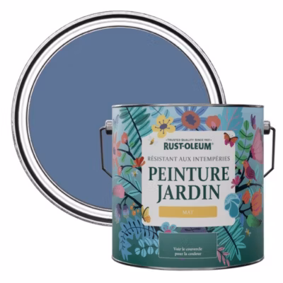 Peinture Bleue pour Jardin et terrasse, Finition Mate – RUST-OLEUM – Rivière bleue 2,5 L