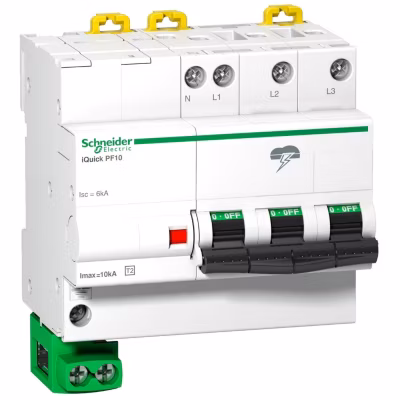 A9l16618 Schneider – Parafoudre Triphasé + Neutre De Type 2 Autoprotégé – 10ka – Report De Signalisation