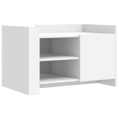Table basse blanc 80x50x50 cm bois d&rsquo;ingénierie vidaXL