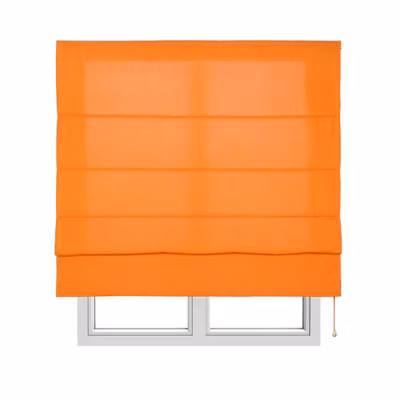 Store Bateau avec baleines Orange 90 x 175 cm