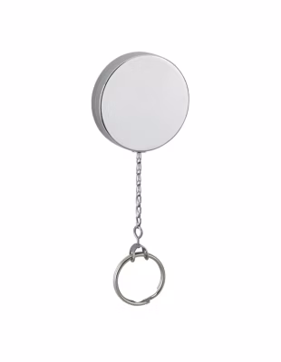 Porte-clé enrouleur à câble rétracteur, 600mm, nickelé – THIRARD